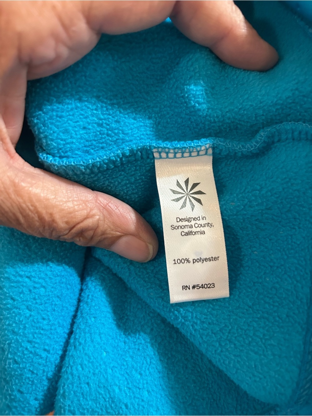 Athleta Bright Blue Quarter-Zip Hoodie Sweatshirt - Picture 9 of 10